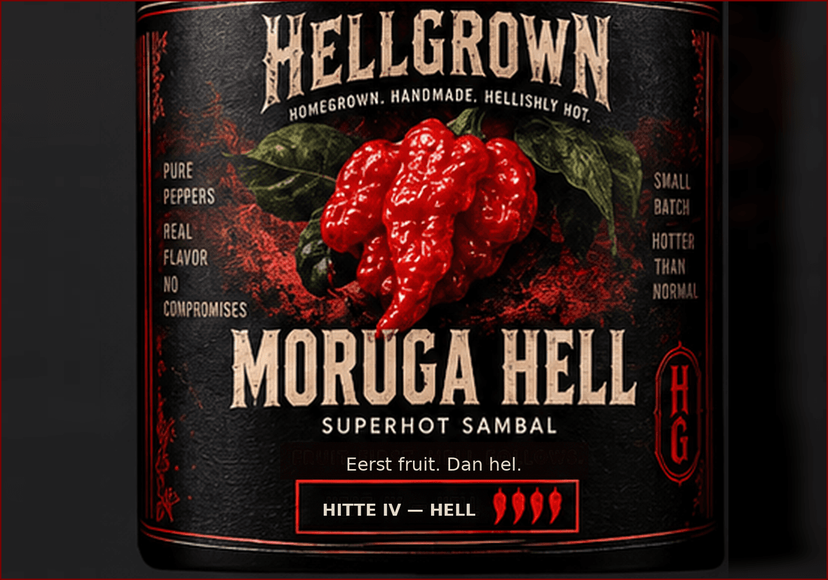 MORUGA HELL etiket